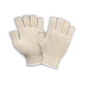 Cut fingered cotton safety gloves