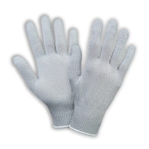 Safety gloves with elastic carbon fibre